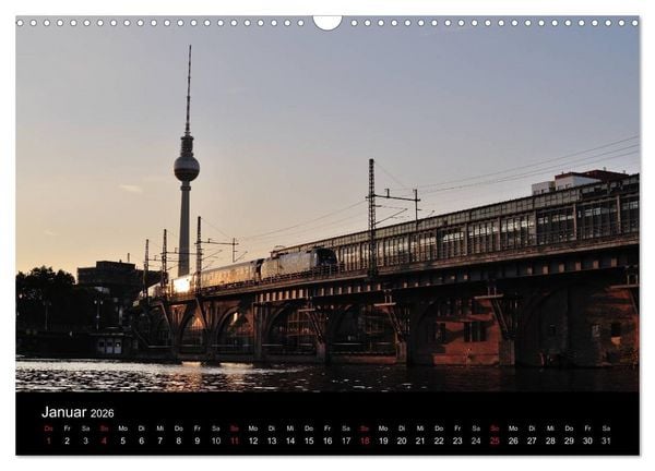 Produktbild: Auf Gleisen durch Berlin (Wandkalender 2026 DIN A3 quer), CALVENDO Monatskalender