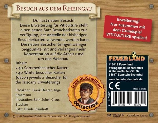 Feuerland - Viticulture: Besuch aus dem Rheingau (Erweiterung)