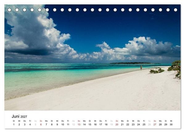 Produktbild: Malediven - Das Paradies im Indischen Ozean I (Tischkalender 2027 DIN A5 quer), CALVENDO Monatskalender