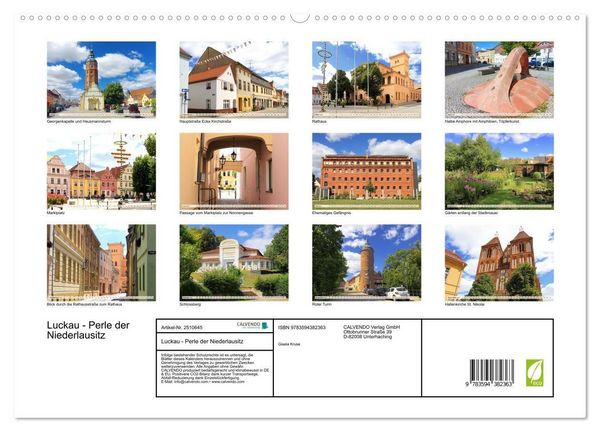 Produktbild: Luckau - Perle der Niederlausitz (hochwertiger Premium Wandkalender 2027 DIN A2 quer), Kunstdruck in Hochglanz