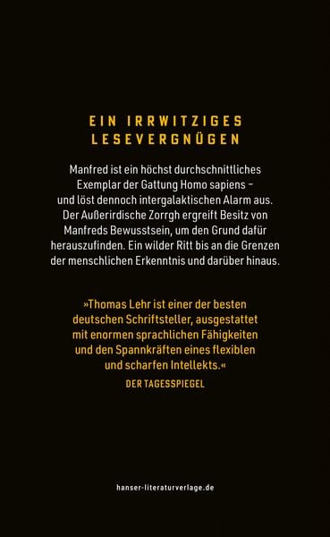 Produktbild: Manfred &ndash; Bekenntnisse eines Au&szlig;erirdischen