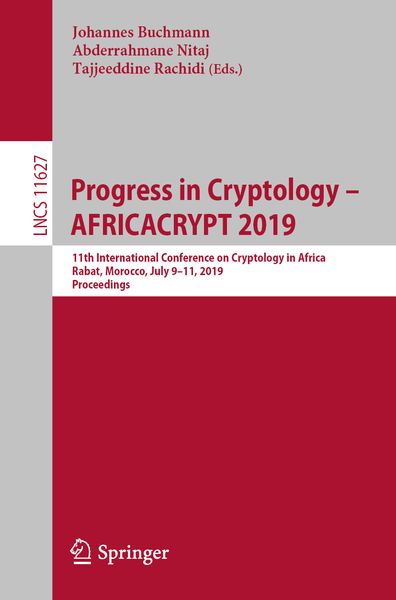 Produktbild: Progress in Cryptology &ndash; AFRICACRYPT 2019