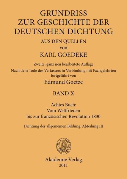Produktbild: Achtes Buch: Vom Weltfrieden bis zur franz&ouml;sischen Revolution 1830