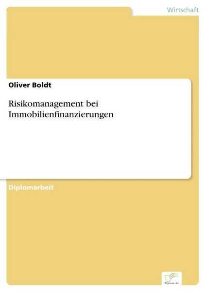 Produktbild: Risikomanagement bei Immobilienfinanzierungen