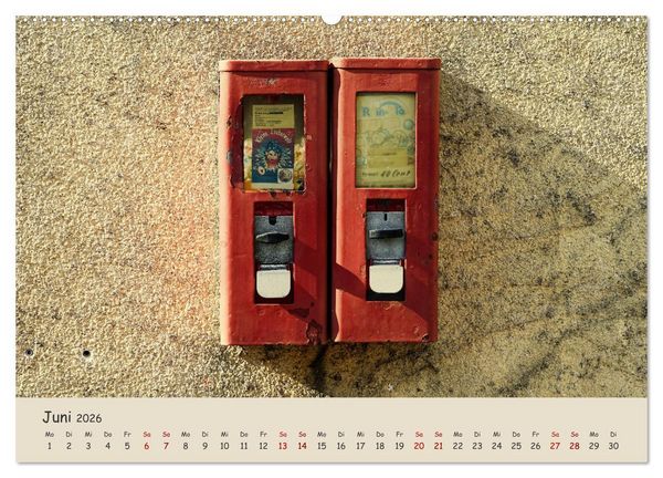 Produktbild: Kaugummiautomaten (hochwertiger Premium Wandkalender 2026 DIN A2 quer), Kunstdruck in Hochglanz