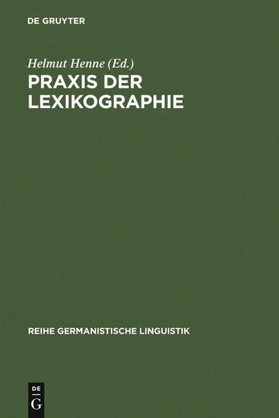 Produktbild: Praxis der Lexikographie