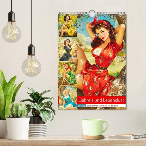 Produktbild: Liebreiz und Lebenslust. Bezaubernde Frauen im Stil der 50er (Wandkalender 2026 DIN A4 hoch), CALVENDO Monatskalender