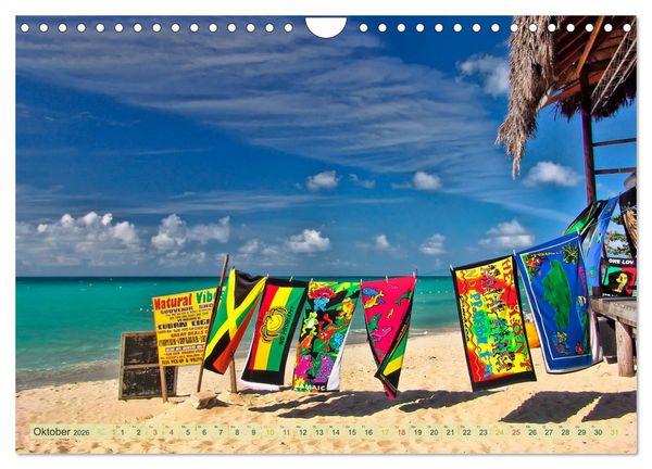Produktbild: Reise in die Karibik - von den Bahamas bis Aruba (Wandkalender 2026 DIN A4 quer), CALVENDO Monatskalender