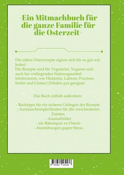 Produktbild: S&uuml;&szlig;e Rezepte, Ausmalbilder, R&auml;tselquiz und Entspannungs&uuml;bungen in der Osterzeit