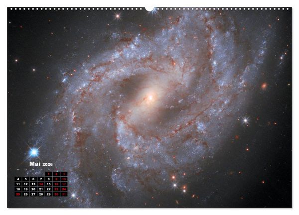Produktbild: Hubble - 35 Jahre atemberaubende Aufnahmen (Wandkalender 2026 DIN A2 quer), CALVENDO Monatskalender