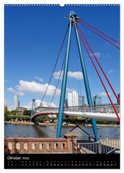 Produktbild: Frankfurt Highlights (hochwertiger Premium Wandkalender 2026 DIN A2 hoch), Kunstdruck in Hochglanz