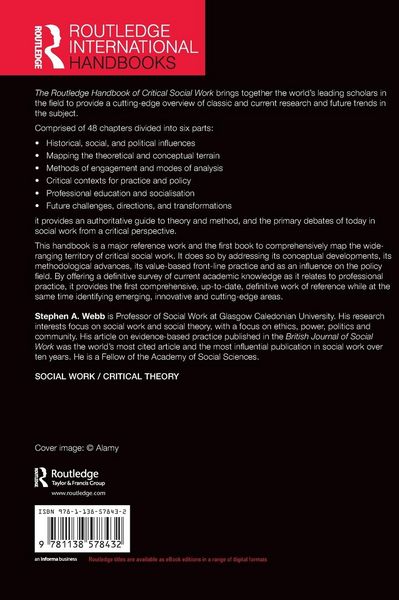 Produktbild: The Routledge Handbook of Critical Social Work