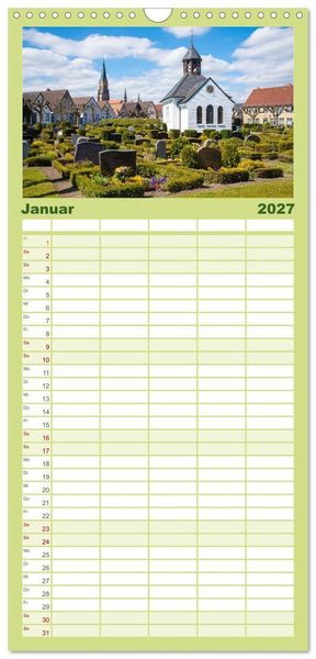 Produktbild: Familienplaner 2027 - Unterwegs entlang der Schlei mit 5 Spalten (Wandkalender, 21 x 45 cm) CALVENDO