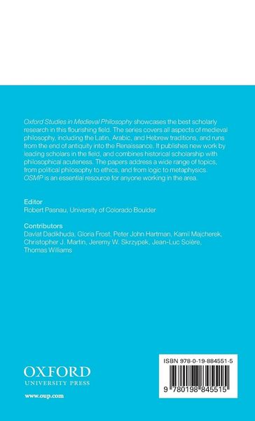 Produktbild: Oxford Studies in Medieval Philosophy Volume 7