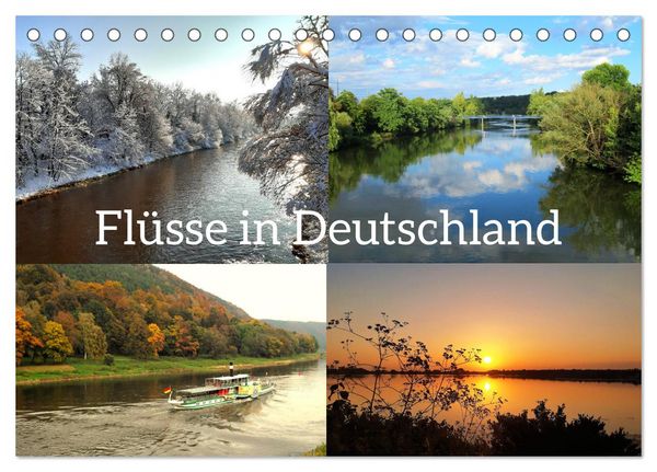 Produktbild: Fl&uuml;sse in Deutschland (Tischkalender 2026 DIN A5 quer), CALVENDO Monatskalender