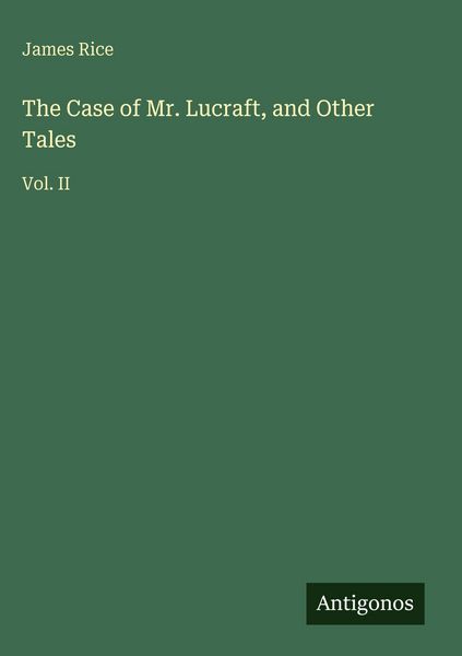 Produktbild: The Case of Mr. Lucraft, and Other Tales
