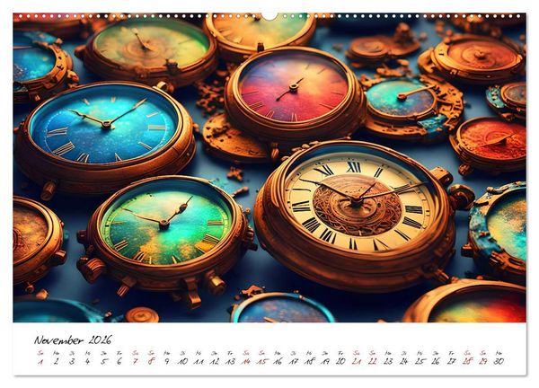 Produktbild: Abstrakte Zeitspr&uuml;nge (Wandkalender 2026 DIN A2 quer), CALVENDO Monatskalender