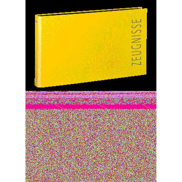 Produktbild: VELOFLEX Zeugnisringbuch gelb DIN A4