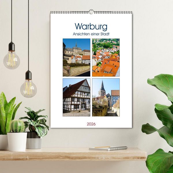 Produktbild: Warburg - Ansichten einer Stadt (Wandkalender 2026 DIN A2 hoch), CALVENDO Monatskalender