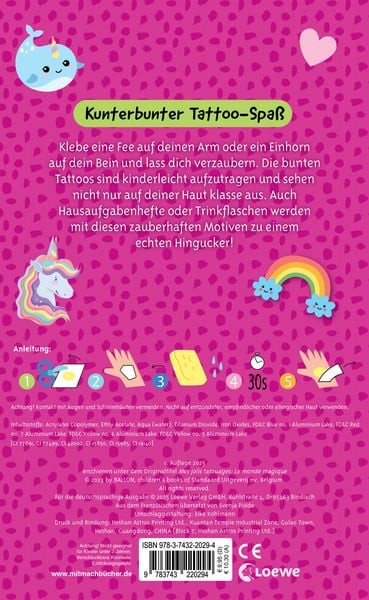 Produktbild: Meine sch&ouml;nsten Kindertattoos - Einfach magisch!