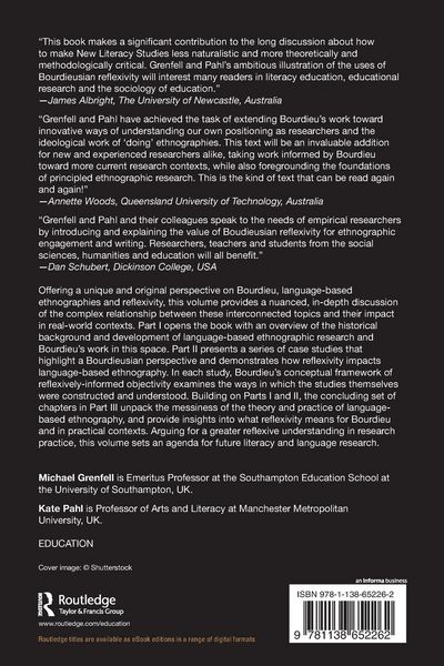 Produktbild: Bourdieu, Language-based Ethnographies and Reflexivity