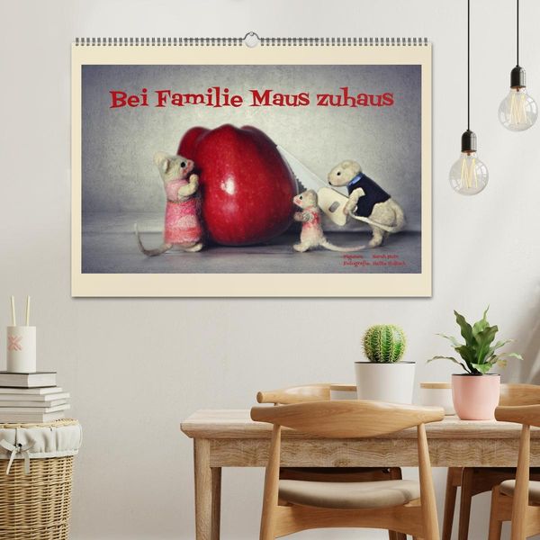 Produktbild: Bei Familie Maus zuhaus (Wandkalender 2026 DIN A2 quer), CALVENDO Monatskalender