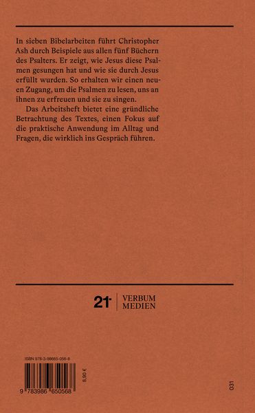 Produktbild: Psalmen | Arbeitsheft (Die Bibel erkl&auml;rt)