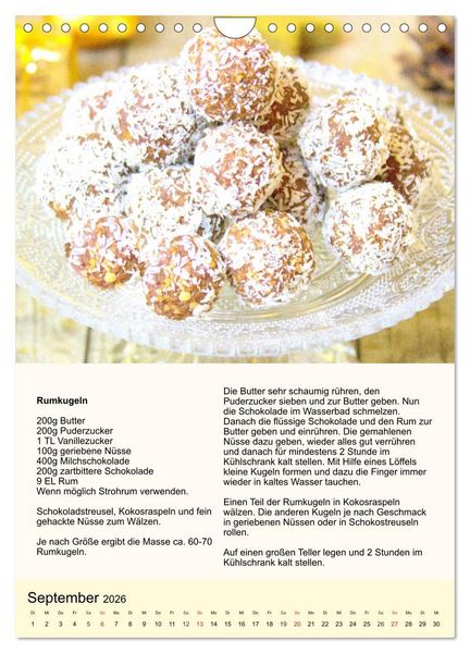 Produktbild: Pl&auml;tzchen. Kekse f&uuml;r das ganze Jahr! (Wandkalender 2026 DIN A4 hoch), CALVENDO Monatskalender