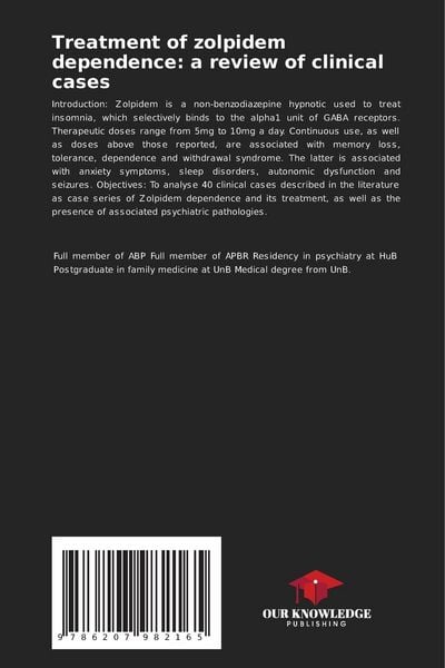 Produktbild: Treatment of zolpidem dependence: a review of clinical cases