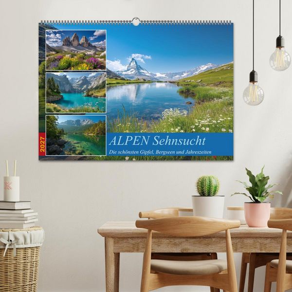 Produktbild: ALPEN Sehnsucht (Wandkalender 2027 DIN A2 quer), CALVENDO Monatskalender