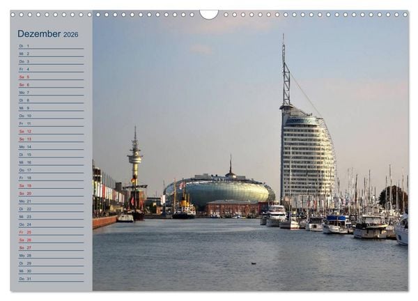 Produktbild: BREMERHAVEN - 2026 (Wandkalender 2026 DIN A3 quer), CALVENDO Monatskalender