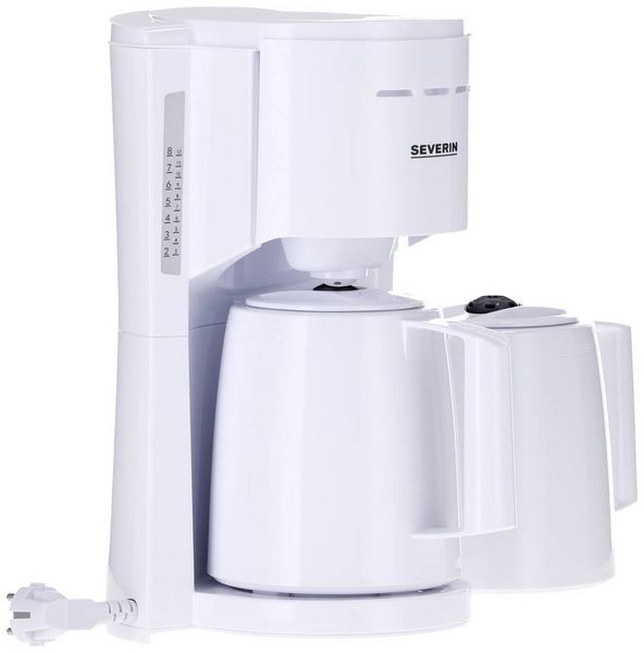 Produktbild: Severin KA 9309 Kaffeemaschine Wei&szlig; Isolierkanne