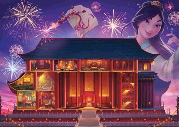 Produktbild: Erwachsenenpuzzle 1000 Teile - Disney Prinzessinnen - Disney Castles: Mulan