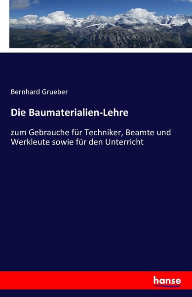 Produktbild: Die Baumaterialien-Lehre