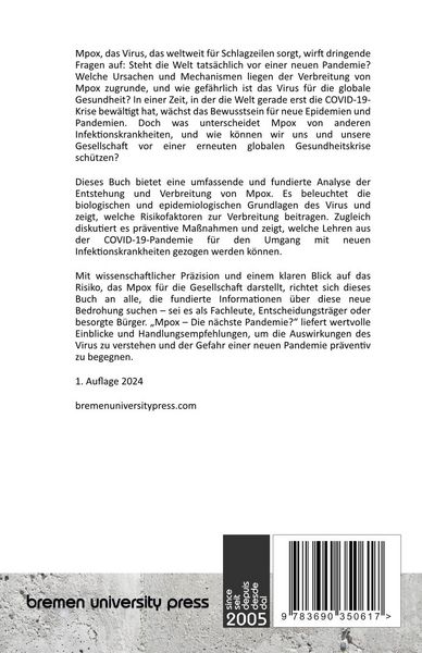Produktbild: Mpox - die n&auml;chste Pandemie?