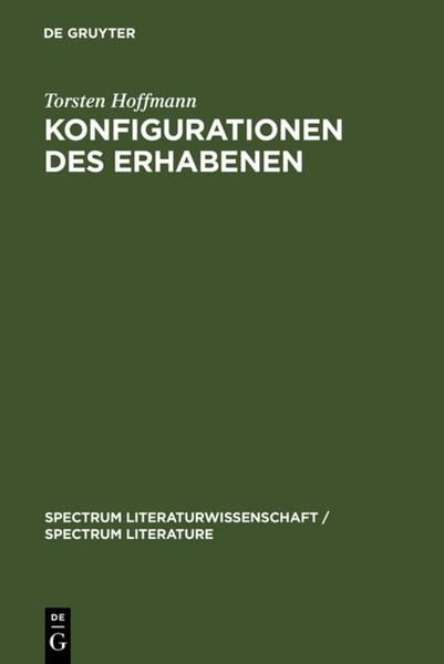 Produktbild: Konfigurationen des Erhabenen