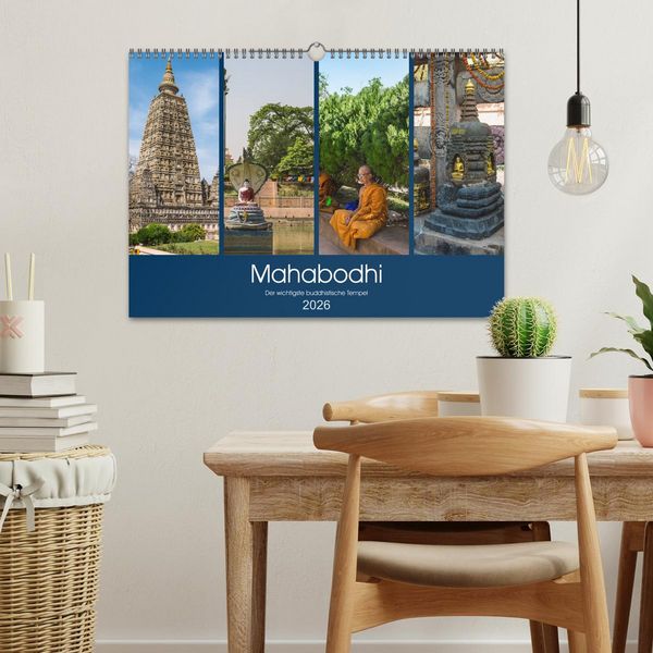 Produktbild: Mahabodhi &ndash; Der wichtigste buddhistische Tempel (Wandkalender 2026 DIN A3 quer), CALVENDO Monatskalender