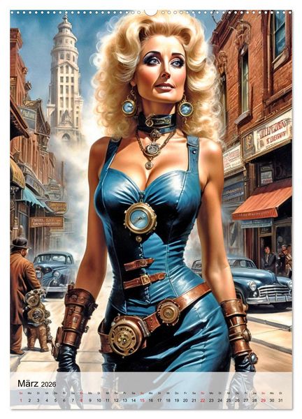 Produktbild: Ladies mit Steampunk-Flair (Wandkalender 2026 DIN A2 hoch), CALVENDO Monatskalender