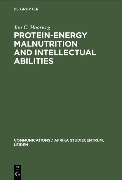 Produktbild: Protein-energy malnutrition and intellectual abilities