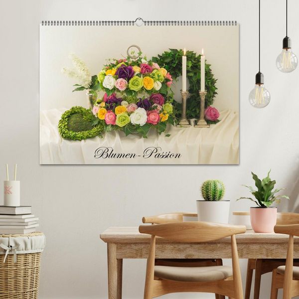 Produktbild: Blumen-Passion (Wandkalender 2026 DIN A2 quer), CALVENDO Monatskalender