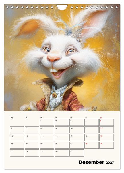 Produktbild: Wundersame Seelen. Kaninchen zwischen Fantasie, Humor und feiner Poesie (Wandkalender 2027 DIN A4 hoch), CALVENDO Monatskalender