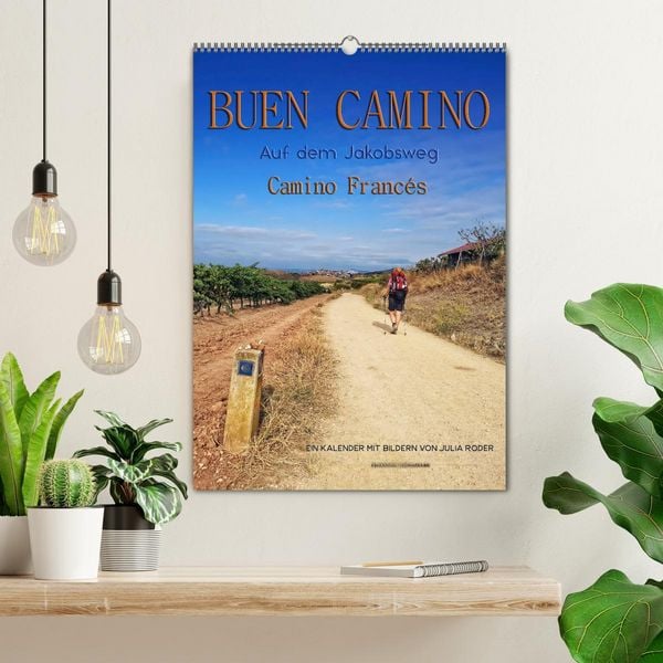 Produktbild: Buen Camino - Auf dem Jakobsweg - Camino Franc&eacute;s (Wandkalender 2026 DIN A2 hoch), CALVENDO Monatskalender