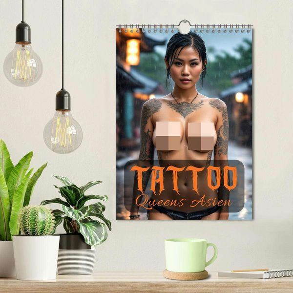 Produktbild: Tattoo Queens Asien (Wandkalender 2026 DIN A4 hoch), CALVENDO Monatskalender
