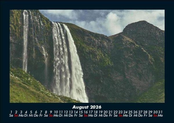 Produktbild: Wasserf&auml;lle 2026 Fotokalender DIN A5