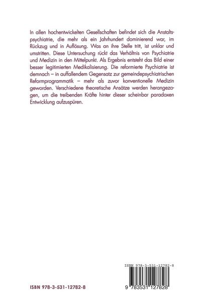 Produktbild: Psychiatriereformen zwischen Medikalisierung und Gemeindeorientierung