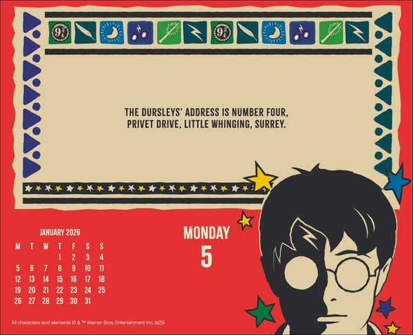 Produktbild: Harry Potter Tagesabrei&szlig;kalender 2026