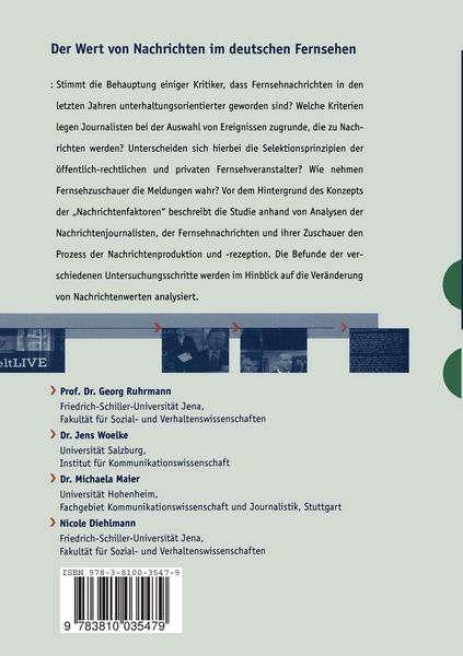 Produktbild: Der Wert von Nachrichten im deutschen Fernsehen
