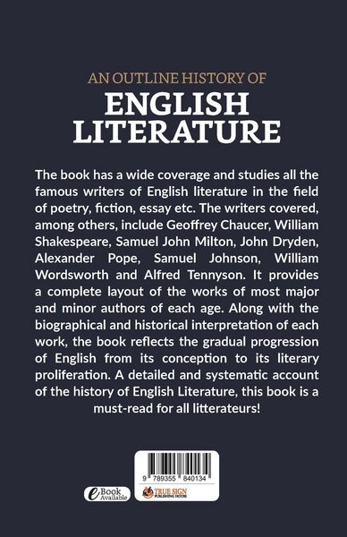 Produktbild: An Outline History of English Literature
