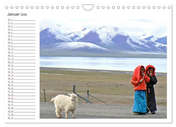 Produktbild: Tibet - Begegnungen (Wandkalender 2026 DIN A4 quer), CALVENDO Monatskalender