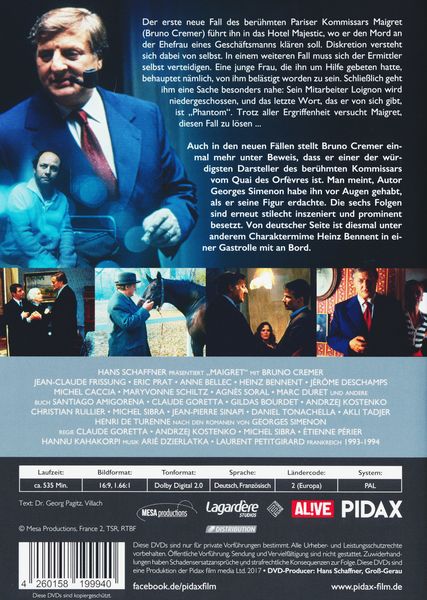 Produktbild: Maigret, Vol. 2 / Weitere 6 Folgen der Kult-Serie mit Bruno Cremer nach dem Romanen von Georges Simenon (Pidax Serien-Klassiker) [3 DVDs]